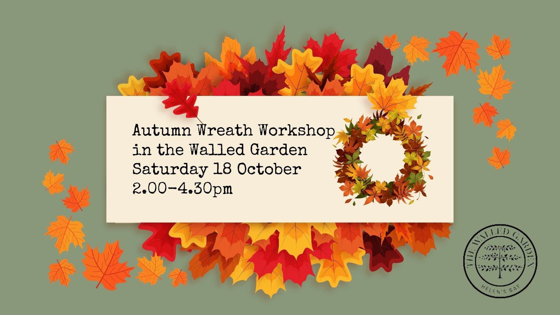Autumn Wreath Workshop in the Walled Garden