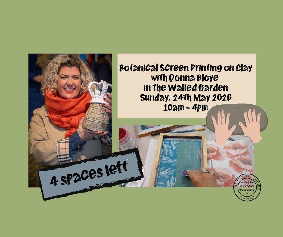 Botanical Screen Printing on Clay with Donna Bloye