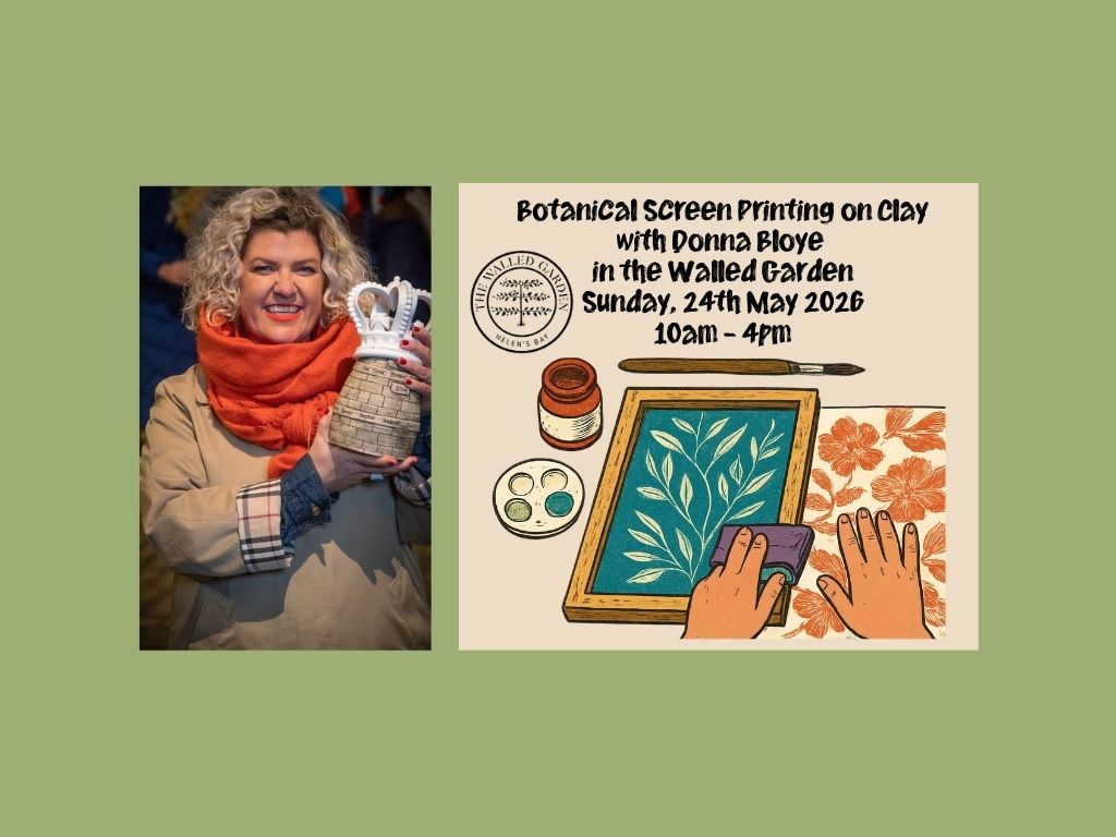 Botanical Screen Printing on Clay with Donna Bloye