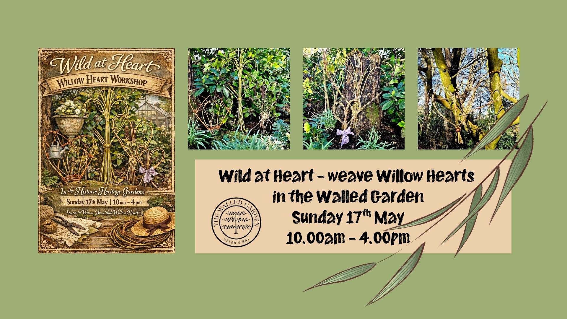 Weave Willow Hearts in the Walled Garden