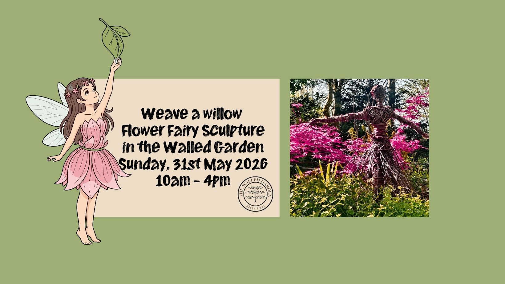 Weave a Willow Flower Fairy in the Walled Garden