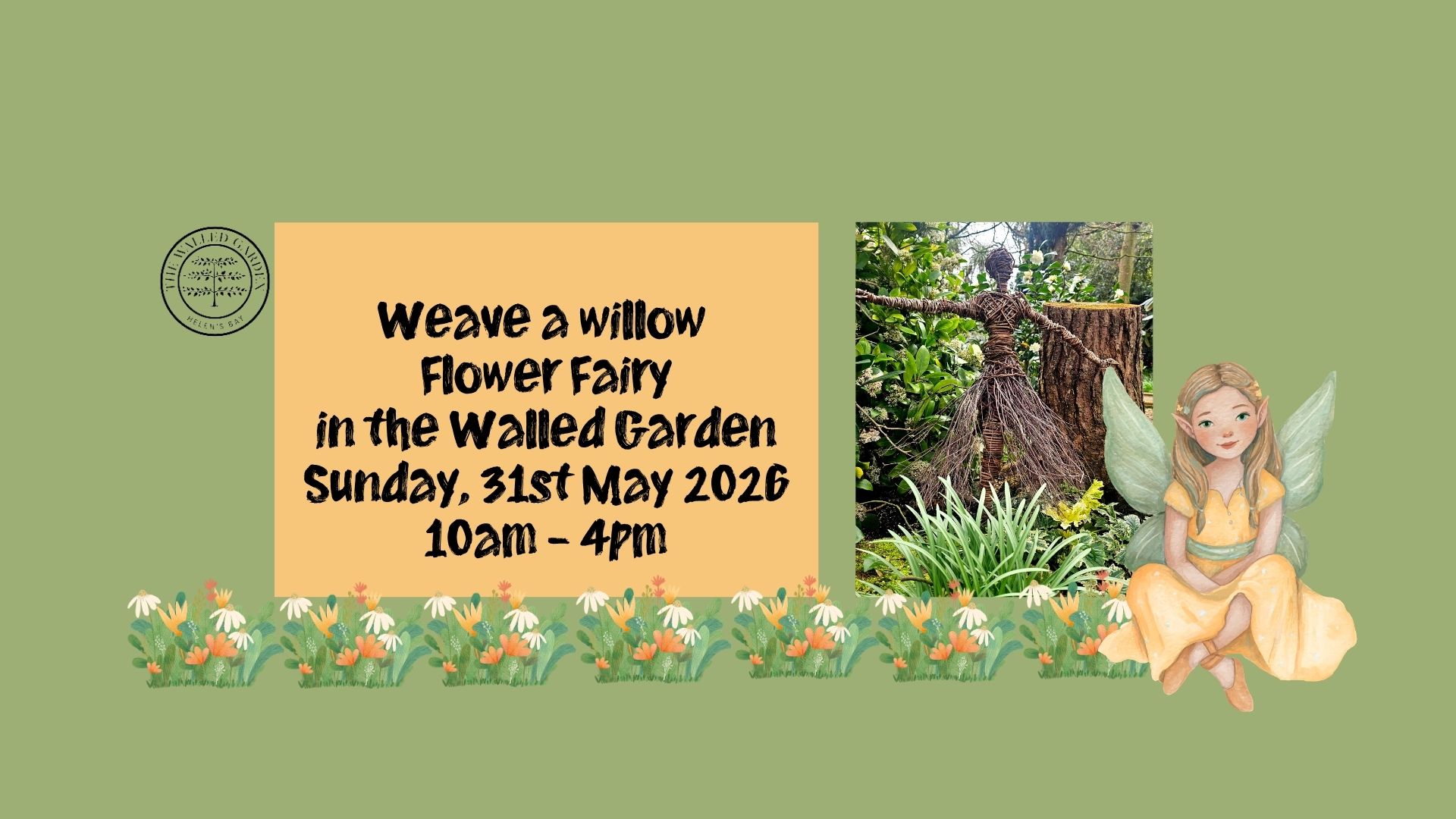 Weave a Willow Flower Fairy in the Walled Garden