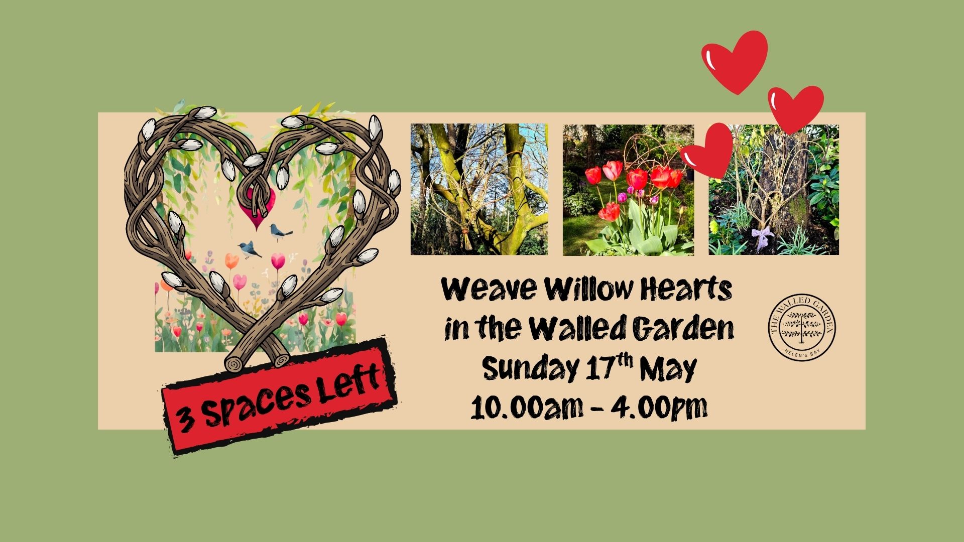 Weave Willow Hearts in the Walled Garden