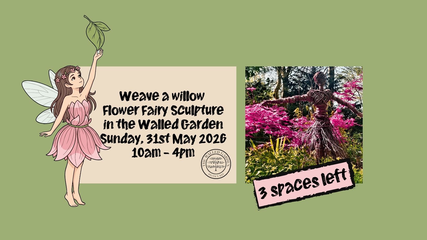 Weave a Willow Flower Fairy in the Walled Garden