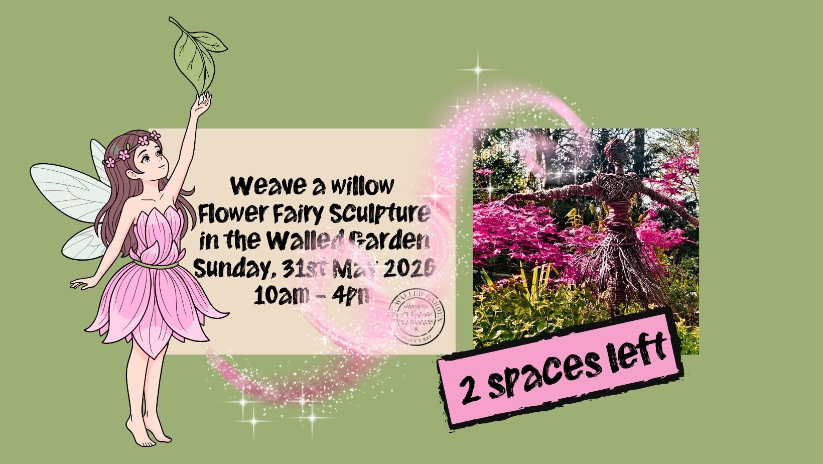 Weave a Willow Flower Fairy in the Walled Garden