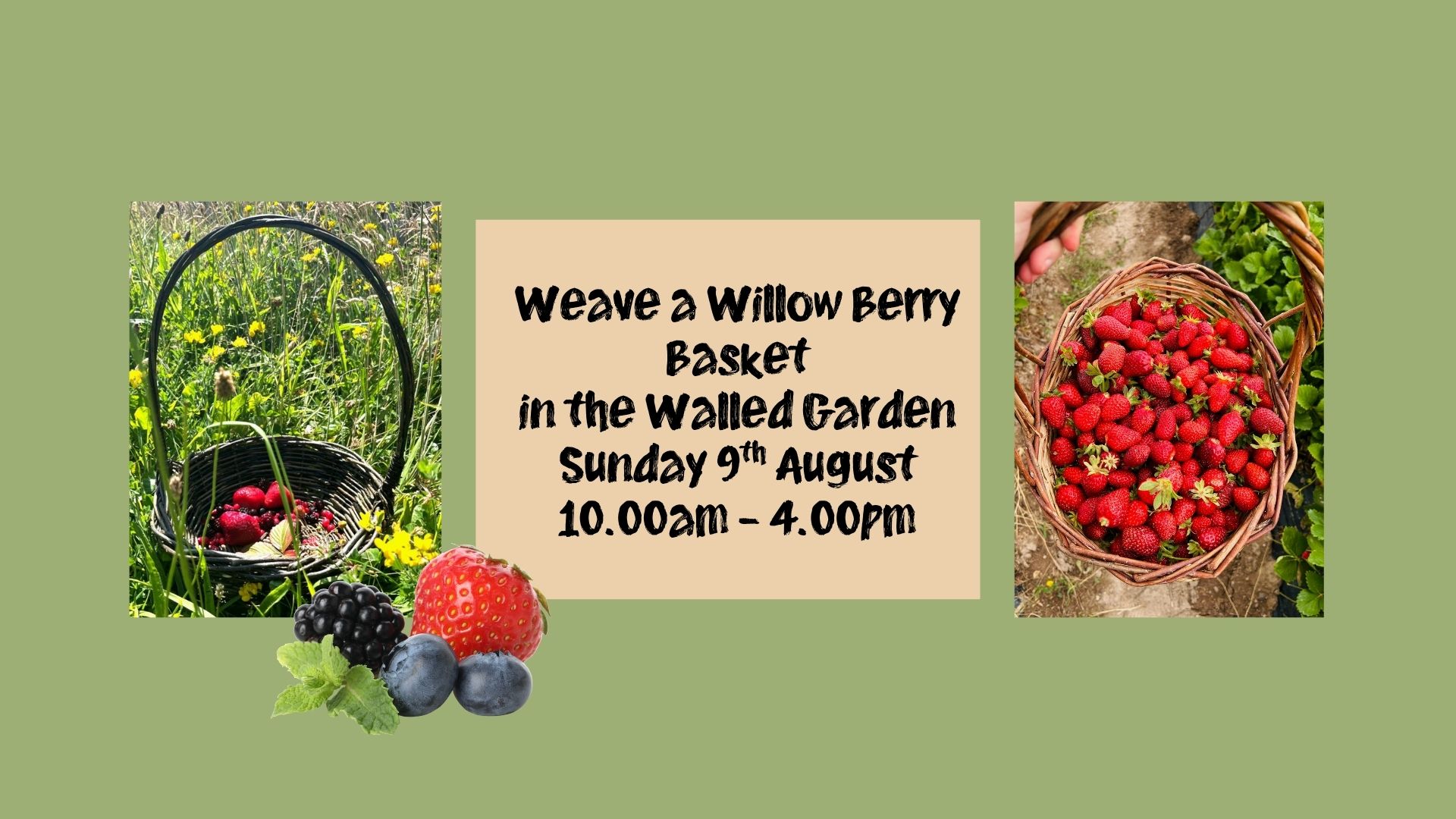Weave a Willow Berry Basket in the Walled Garden