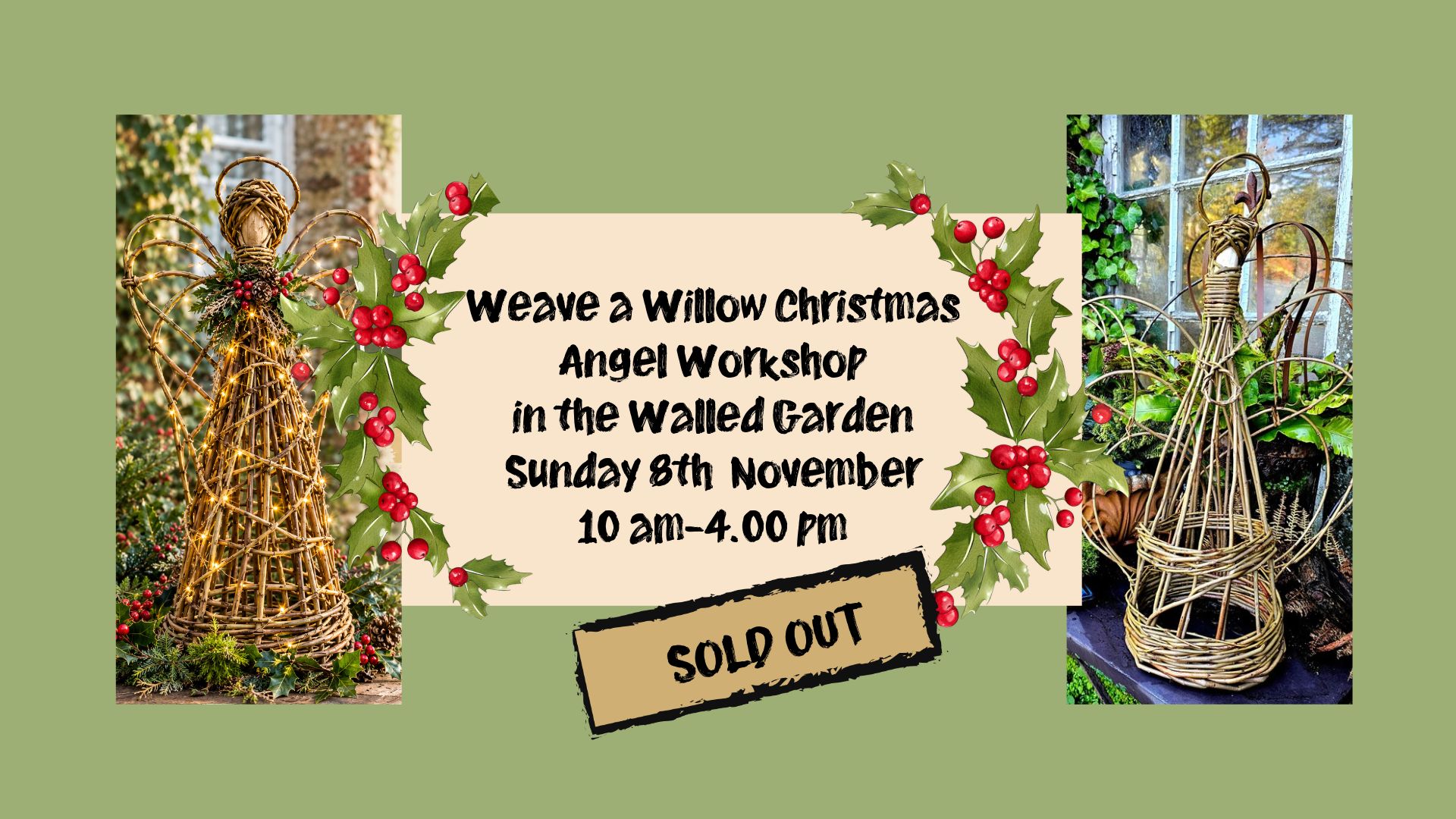 Weave a Christmas Angel in the Walled Garden